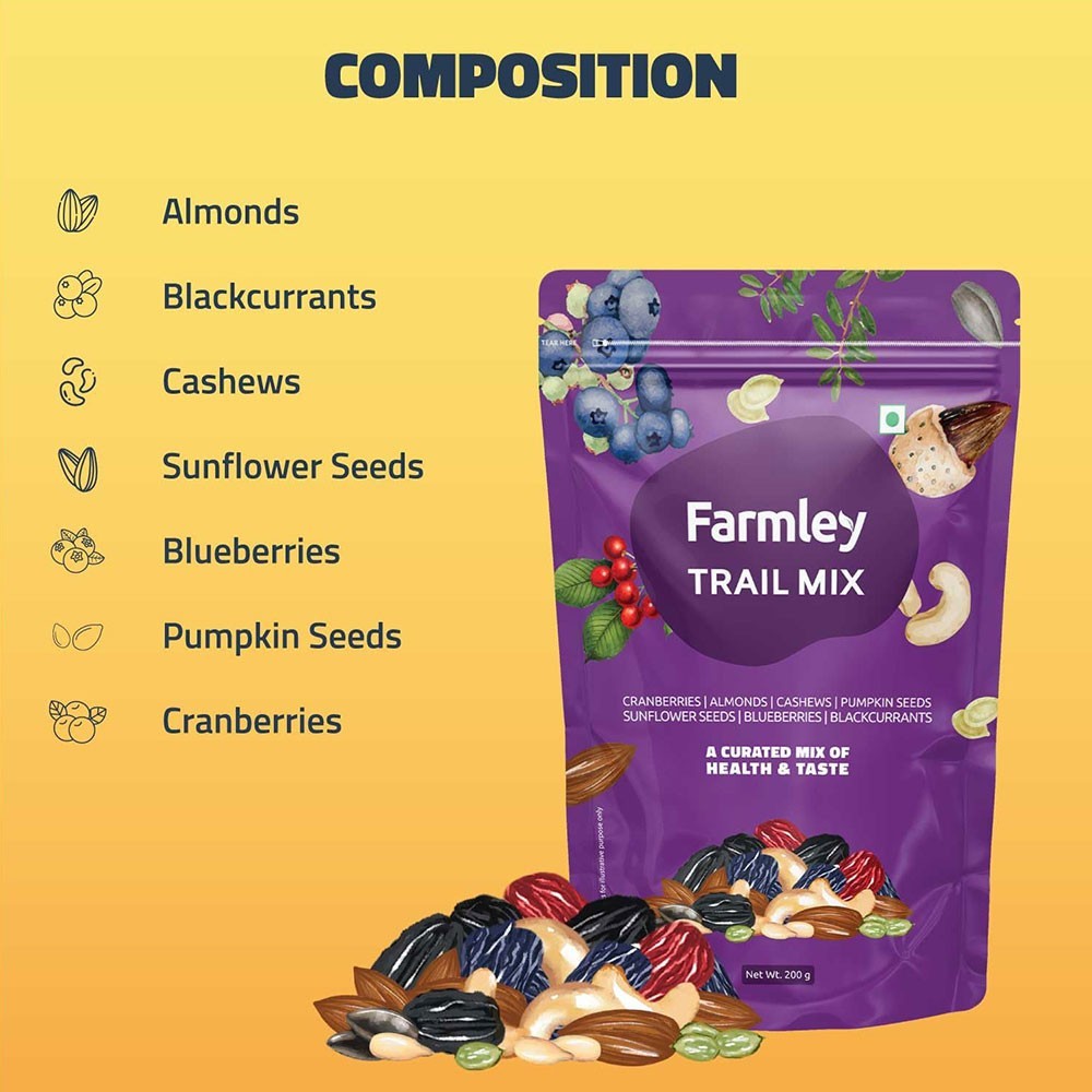 Farmley 7-in-1 Trail Dry Fruit Trail Mix